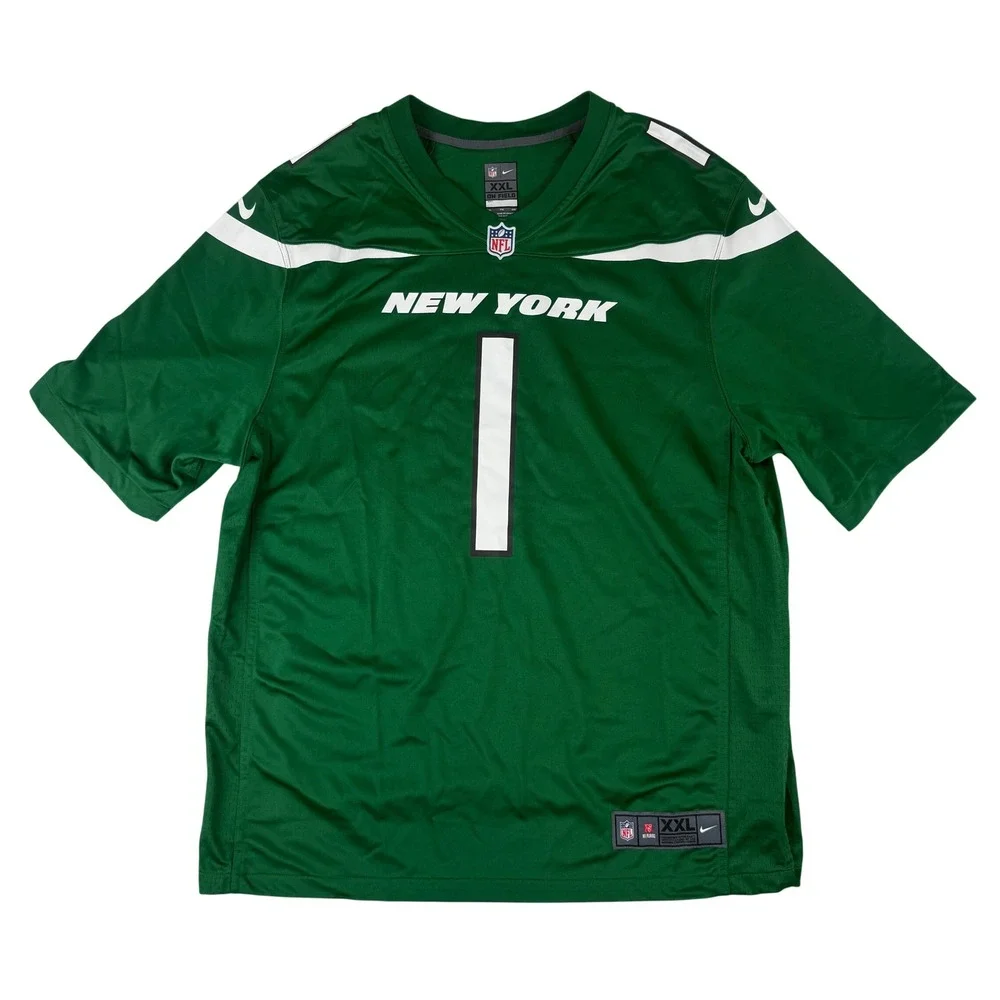 Nike Football Jersey Mens XXL Green Sauce Gardner New York Jets 1 NFL On Field